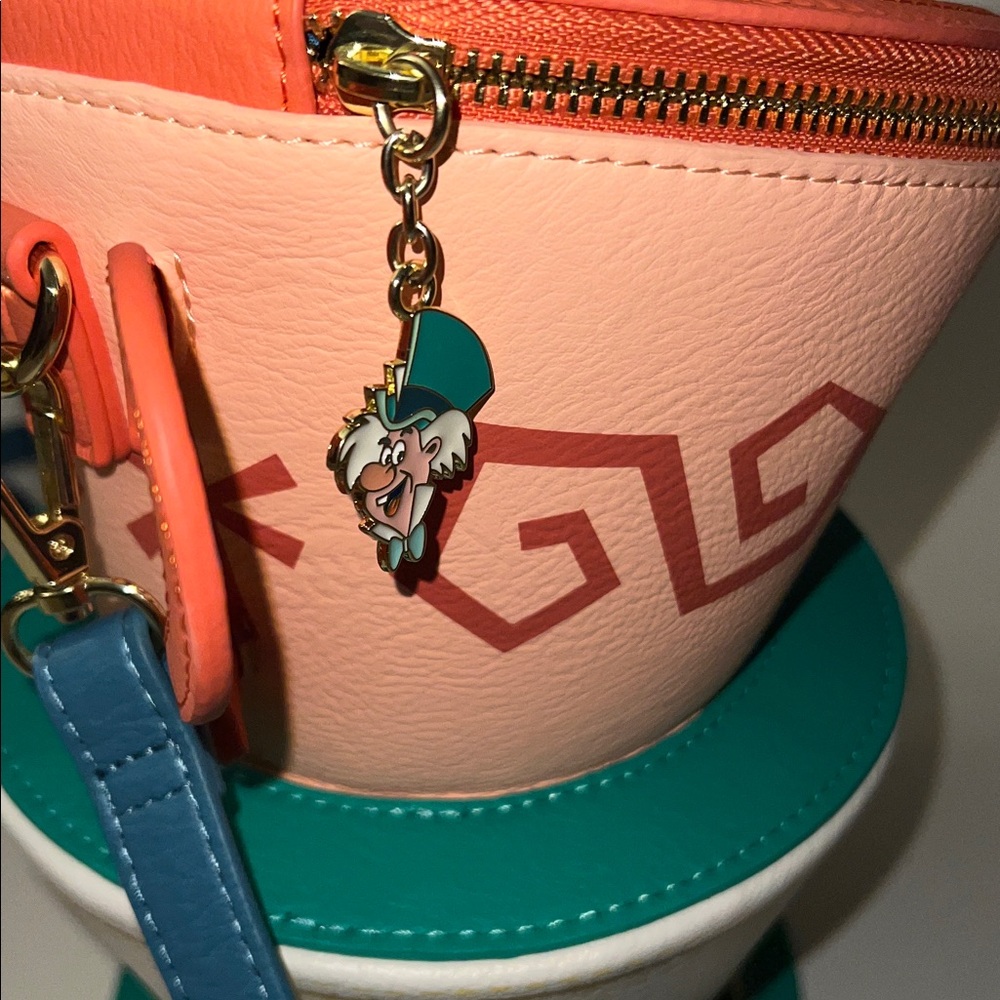 Loungefly Disney Parks Alice in Wonderland Teacups Crossbody Bag - Picture 2 of 3